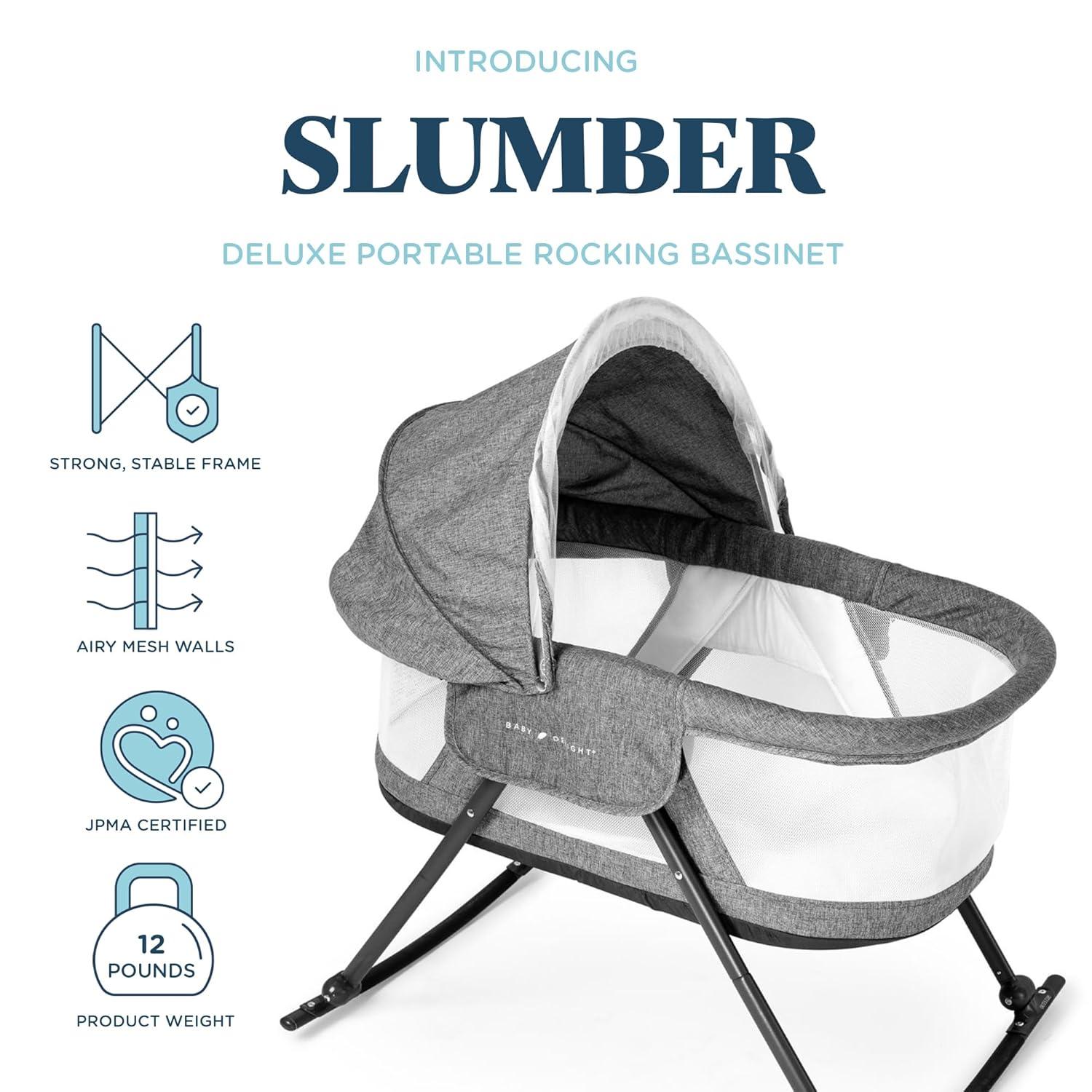 Baby Delight Slumber Deluxe Portable Rocking Bassinet