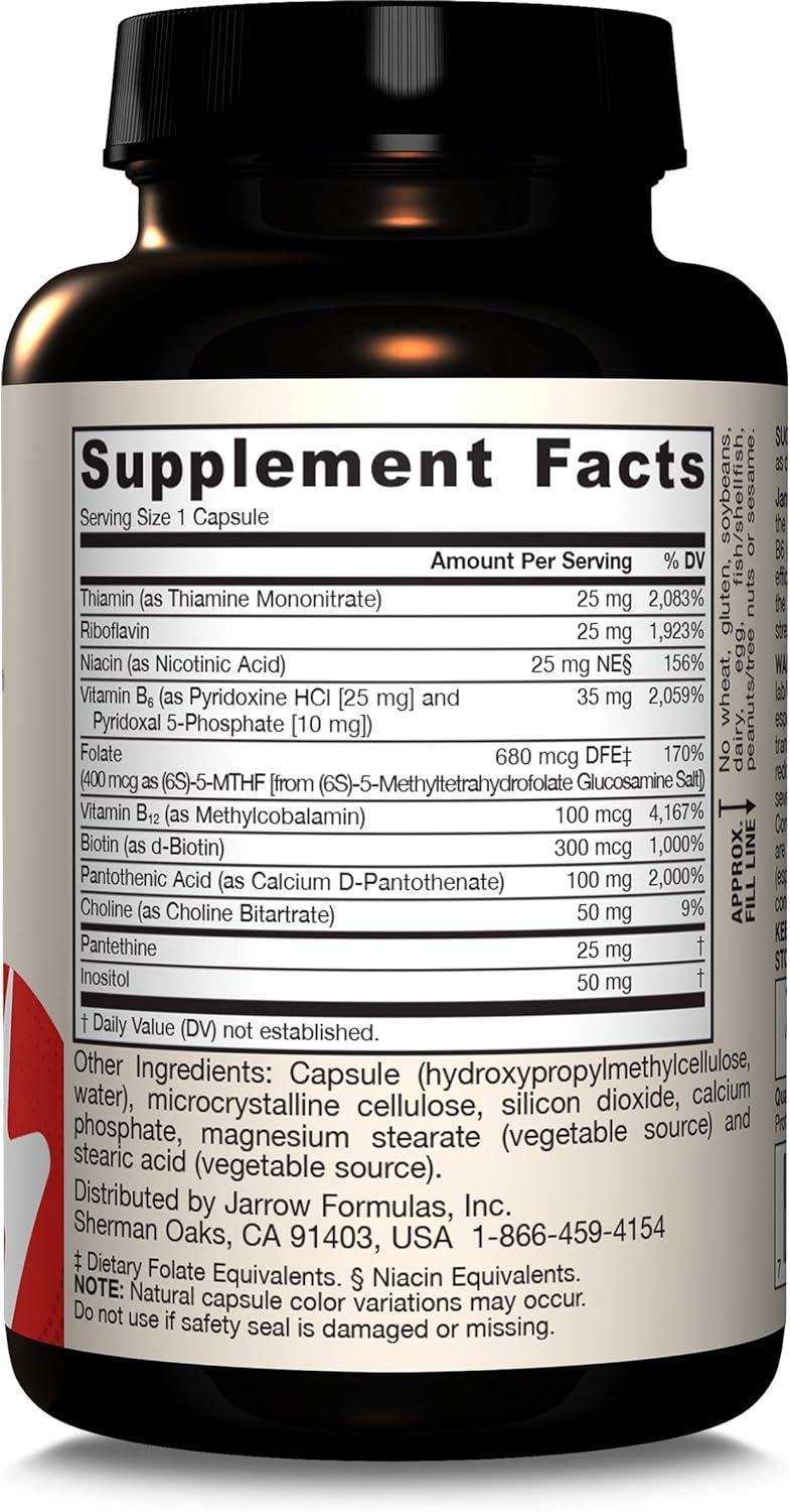 Jarrow Formulas, Inc. Vegan B-Right Optimized B-Complex 100 Veg Caps