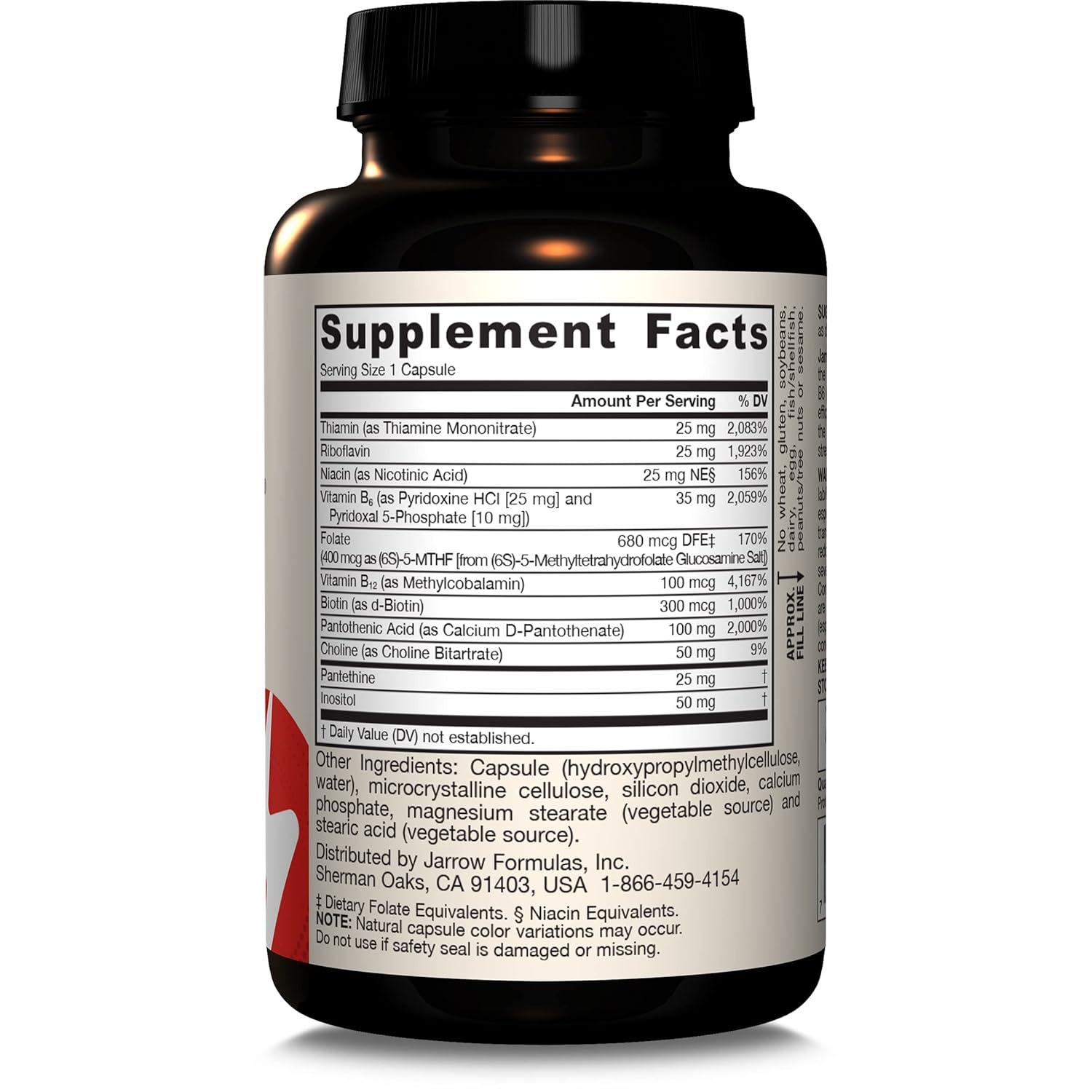 Jarrow Formulas, Inc. Vegan B-Right Optimized B-Complex 100 Veg Caps.