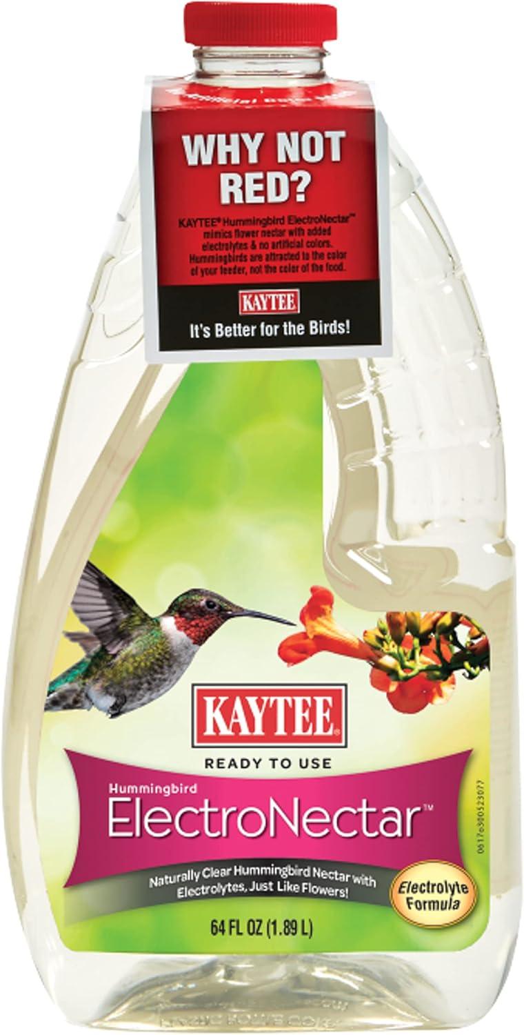 Kaytee Hummingbird ElectroNectar Wild Bird Food, Ready to Use - 64 Ounces