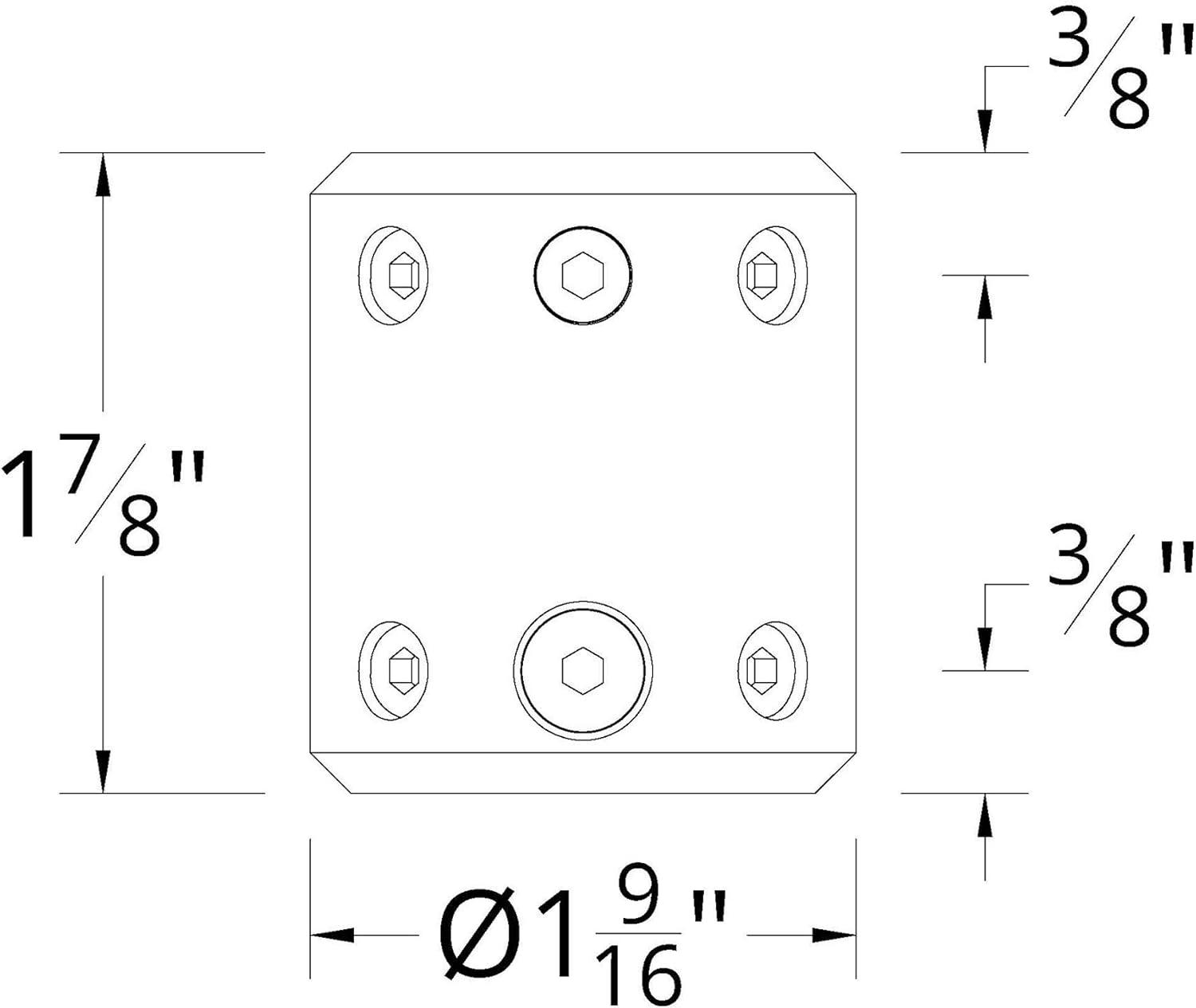 Matte White Ceiling Fan Downrod Coupler