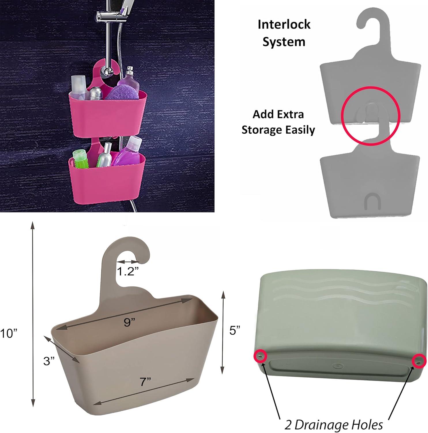 Evideco Shower Caddy Over-the-Door Portable Shower Caddy