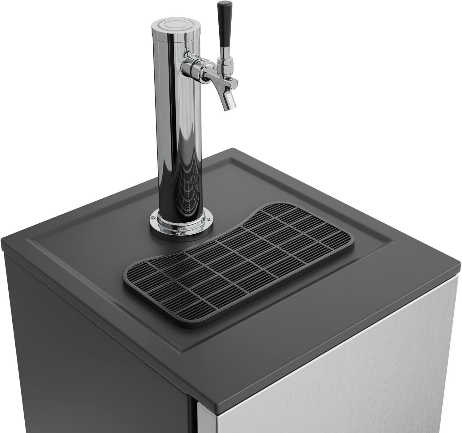 Stainless Steel Freestanding Craft Brew Kegerator with Digital Thermostat