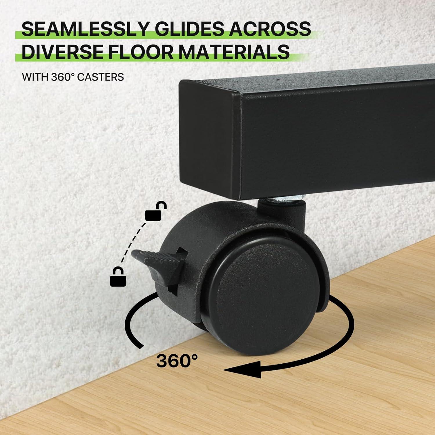 Bring Home Furniture Lifting Computer Desk, Multifunctional Standing Table, Laptop Cart with Mouse Pad for Small Spaces