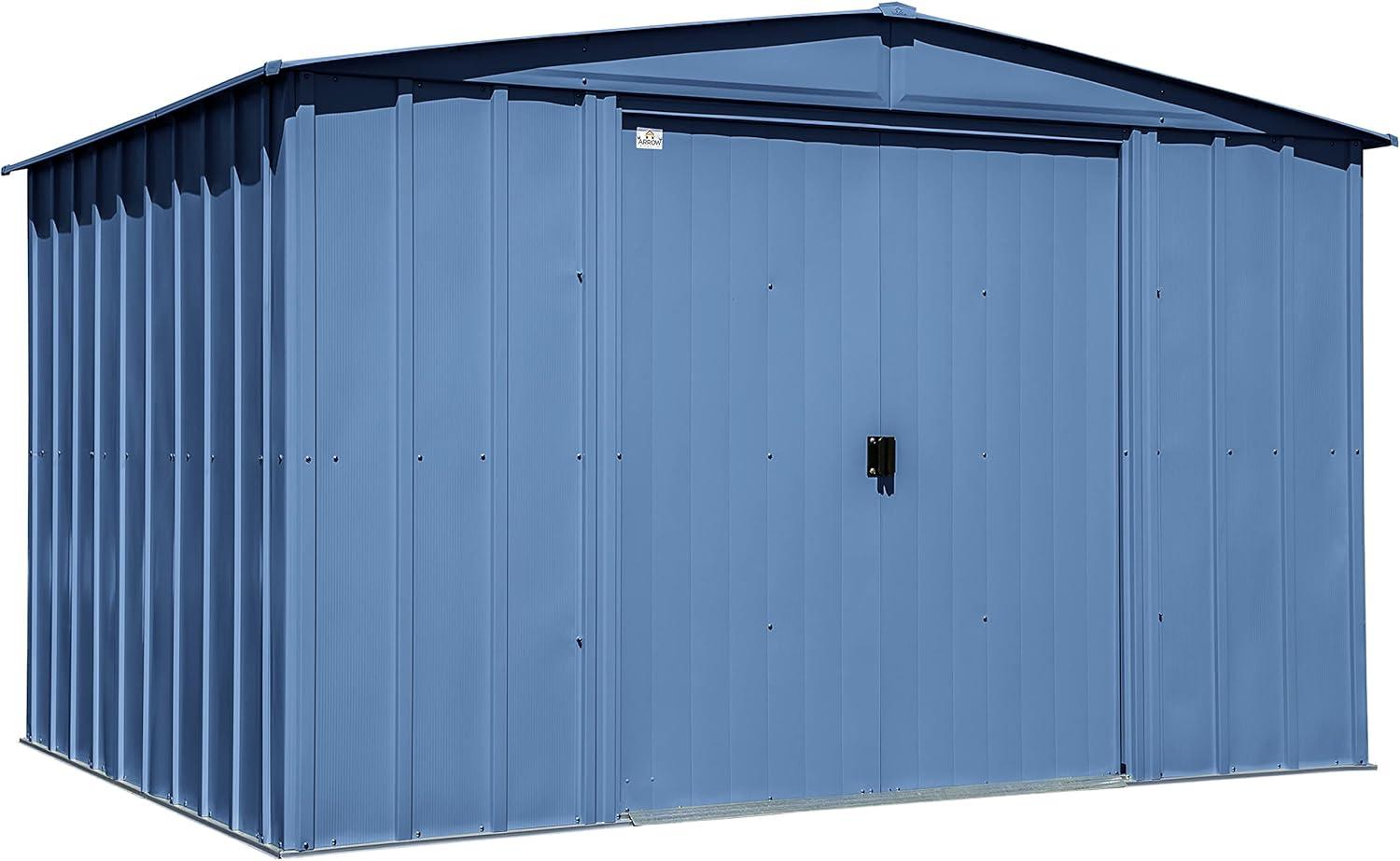 10 ft. W x 8 ft. D Metal Storage Shed