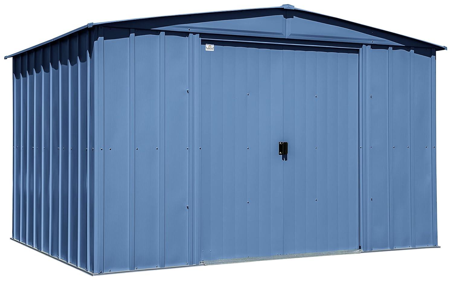 10 ft. W x 8 ft. D Metal Storage Shed