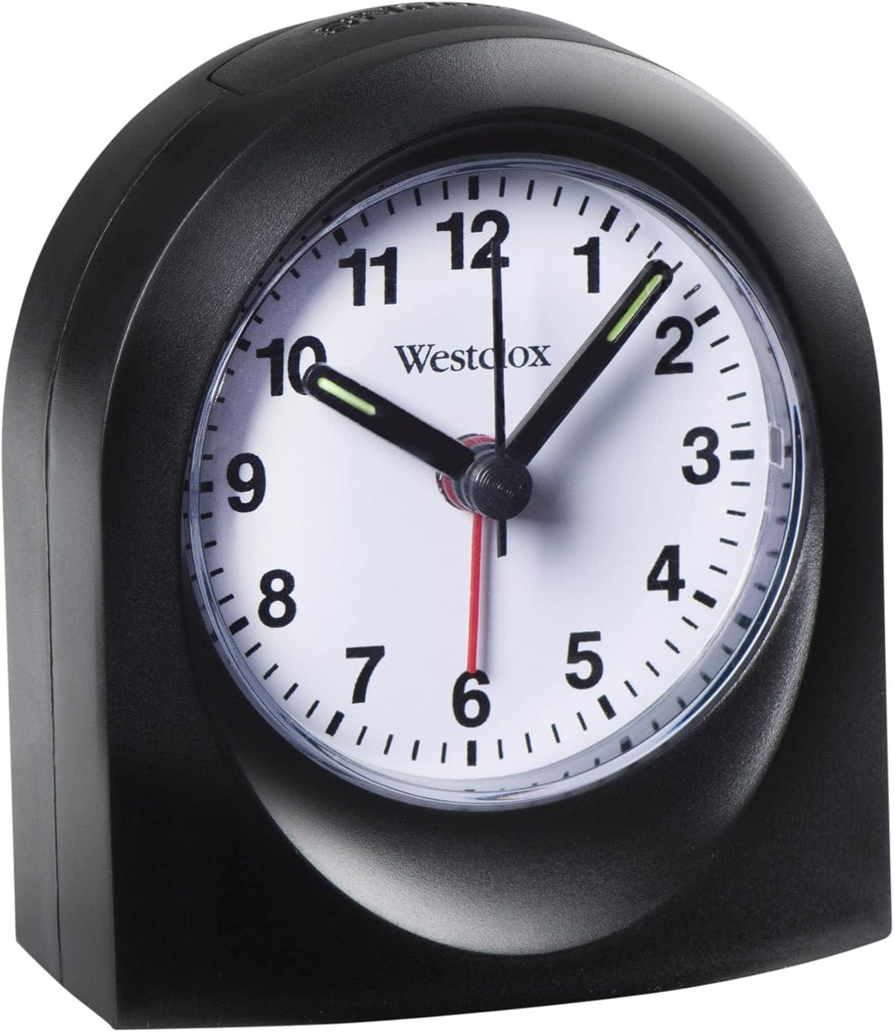 Westclox Analog QA Black Travel Alarm Clock- Model 47312