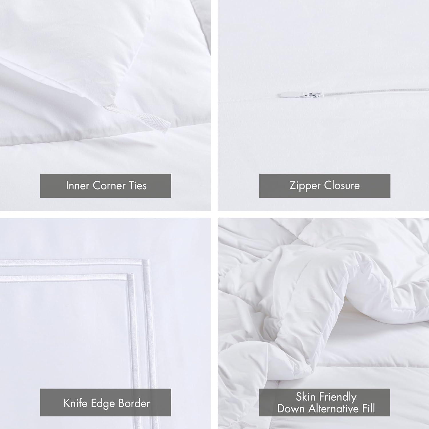 Madison Park Signature 500 Thread Count Luxury Collection 100% Cotton Sateen Embroidered Comforter Set