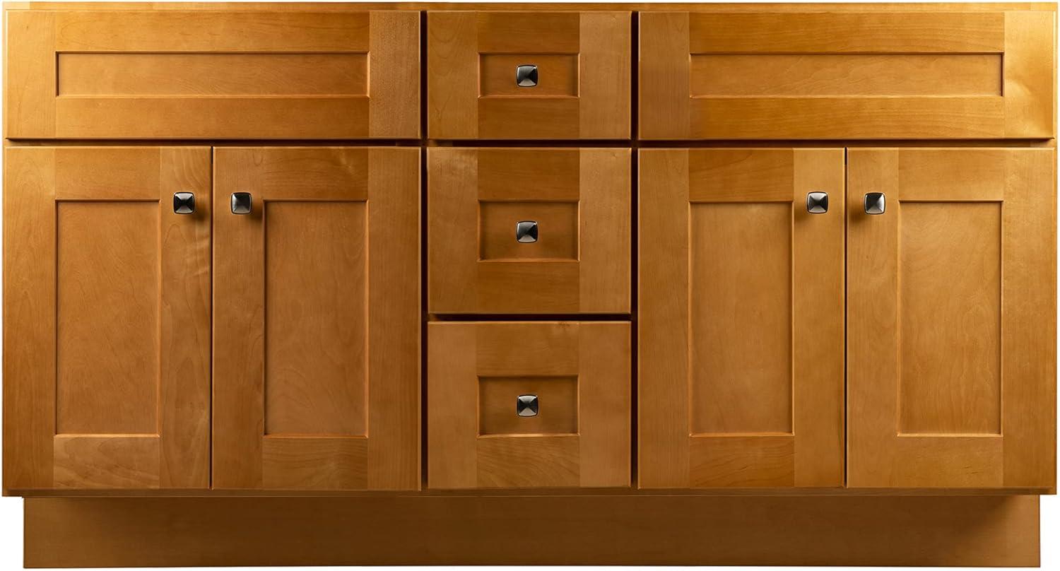 Design House Brookings 60 Inch Bathroom Vanity, Ready to Assemble, Solid Wood, Sherwin Williams – Design House, 599019-