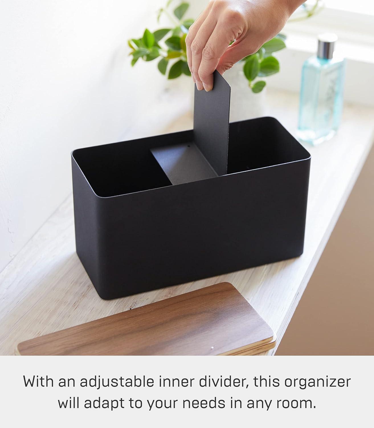 Yamazaki Home Rin Yamazaki Home Countertop Organizer Bathroom Kitchen Toiletries Holder, Sliding Divider