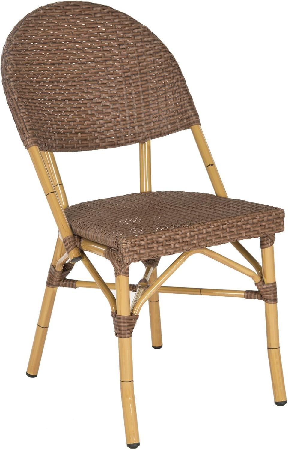 Safavieh Barrow Outdoor Patio Stacking Chair, Set of 2 - Brown