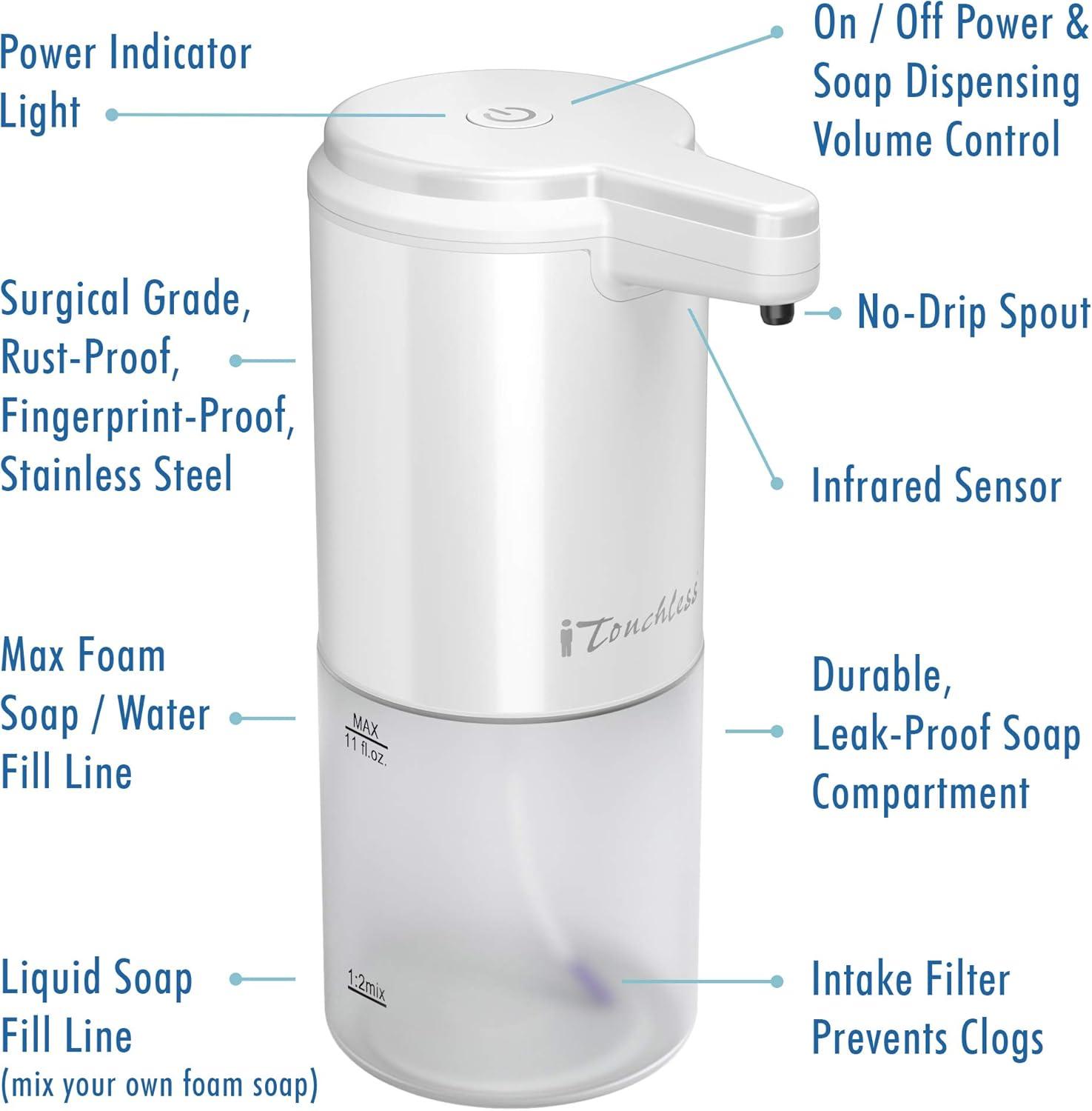 Automatic Stainless Steel Foaming Soap Dispenser