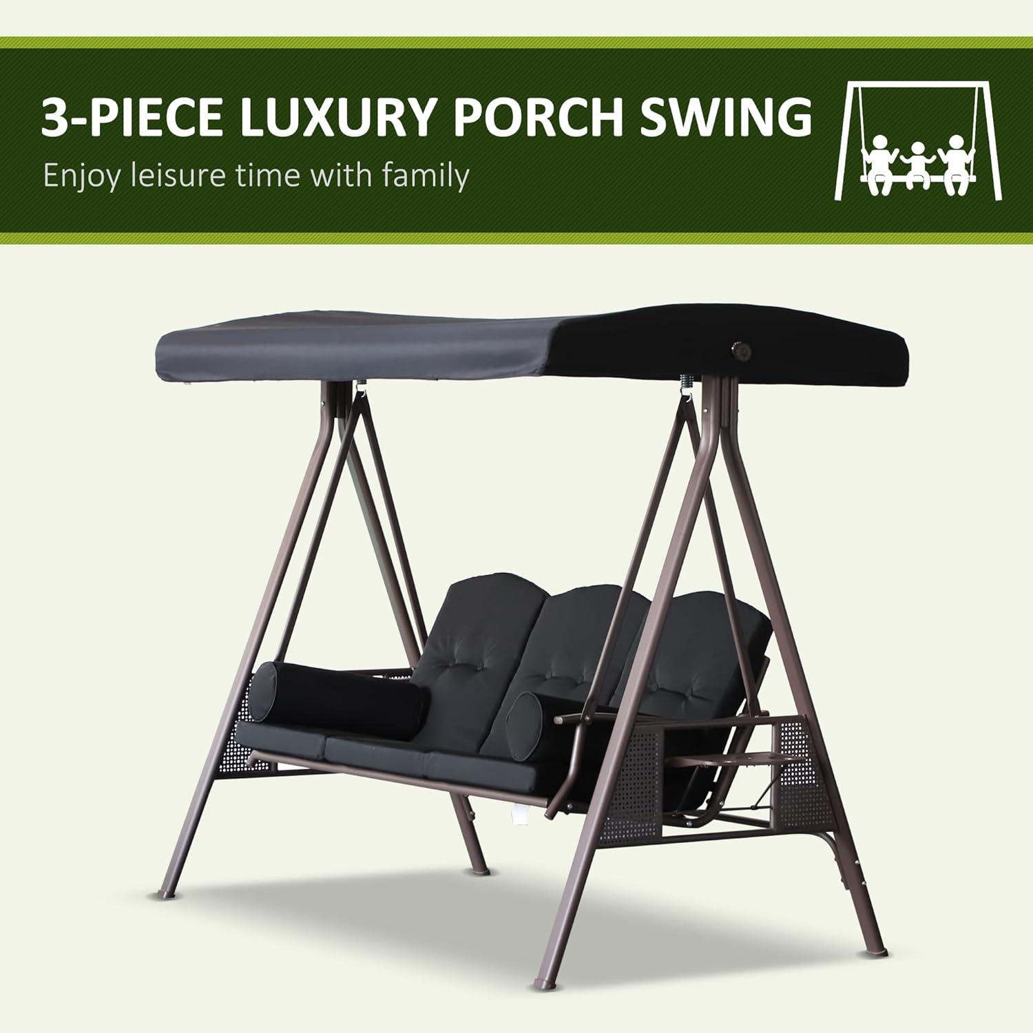 Steel Porch Swing with Stand