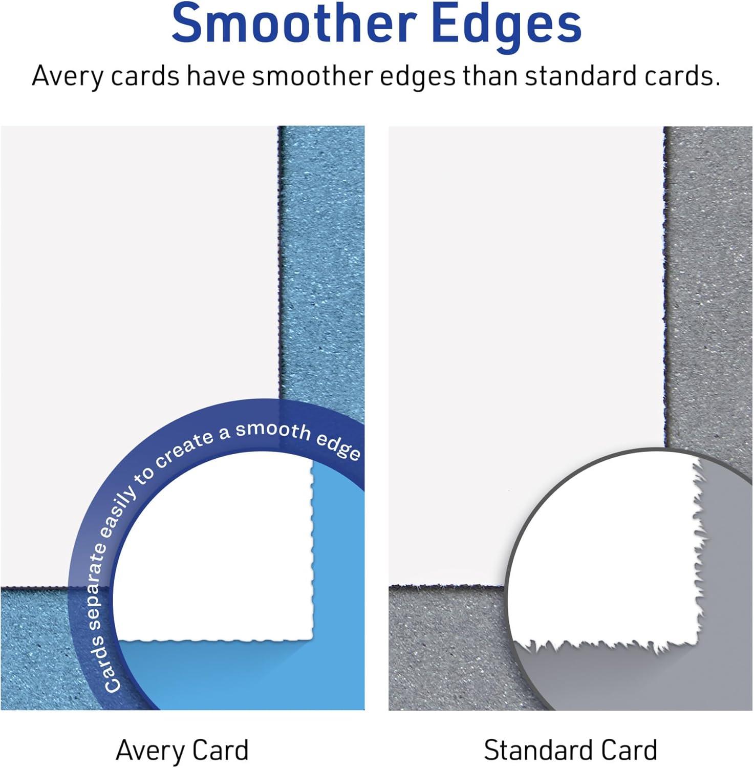 Avery Printable Rectangle Cards, 5" x 7", Matte White, 20ct