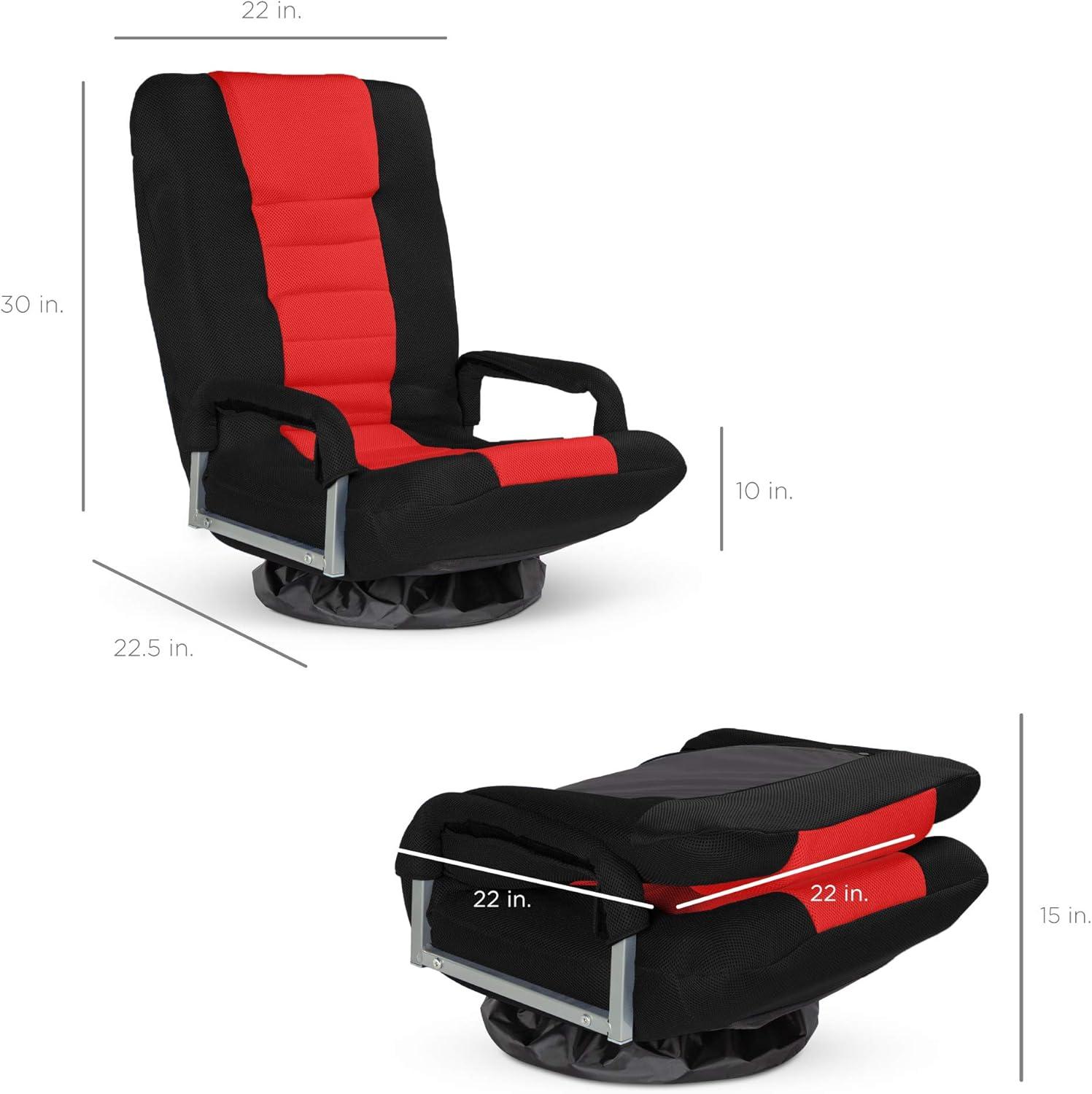 Trule Trule Reclining Swiveling Rocker Game Chair with Footrest