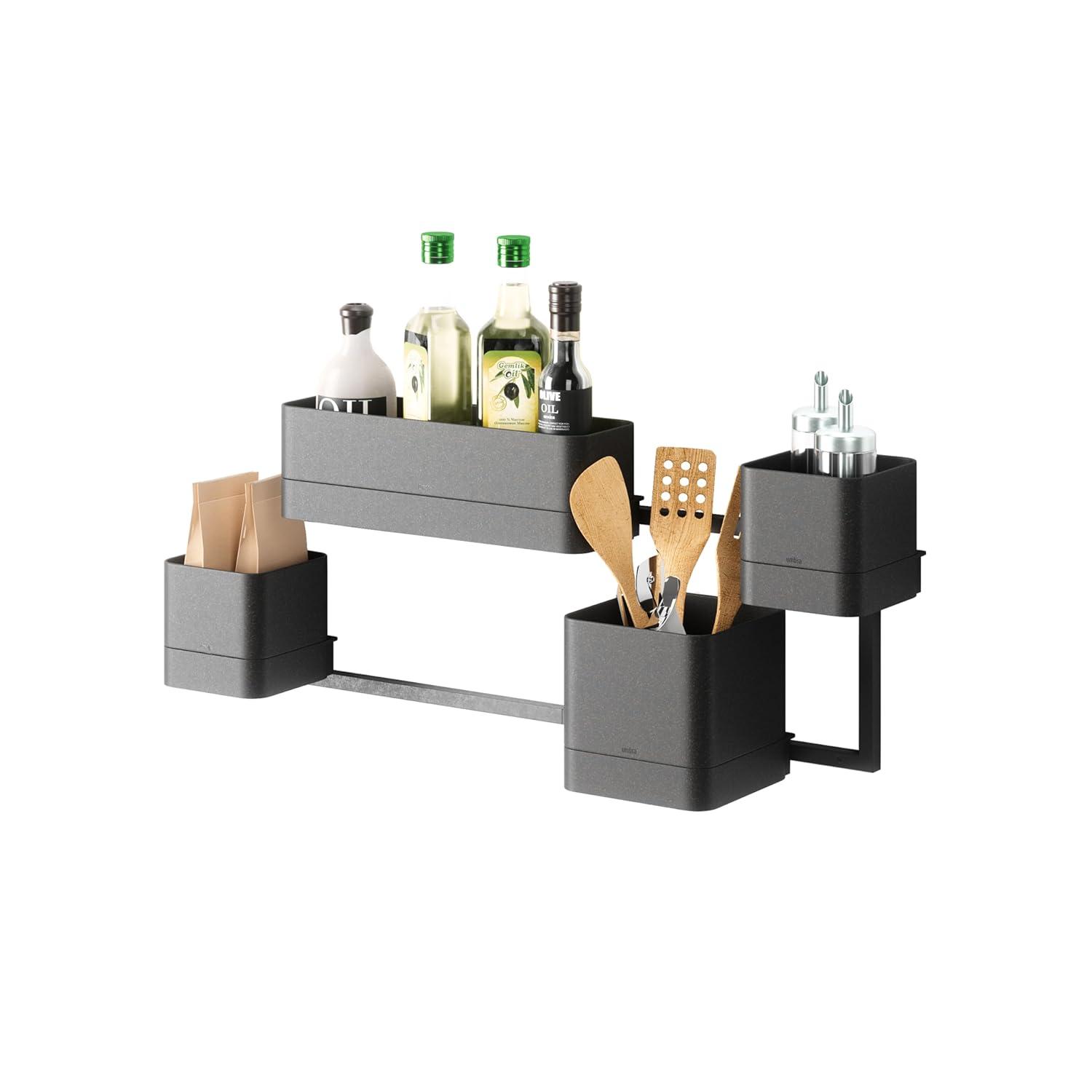 Umbra Cubiko Wall Planter Black