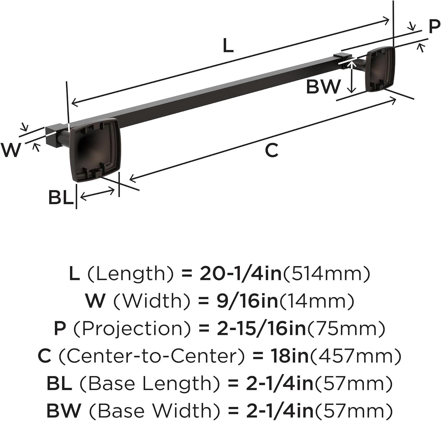 Stature 20.25" Wall Mounted Towel Bar