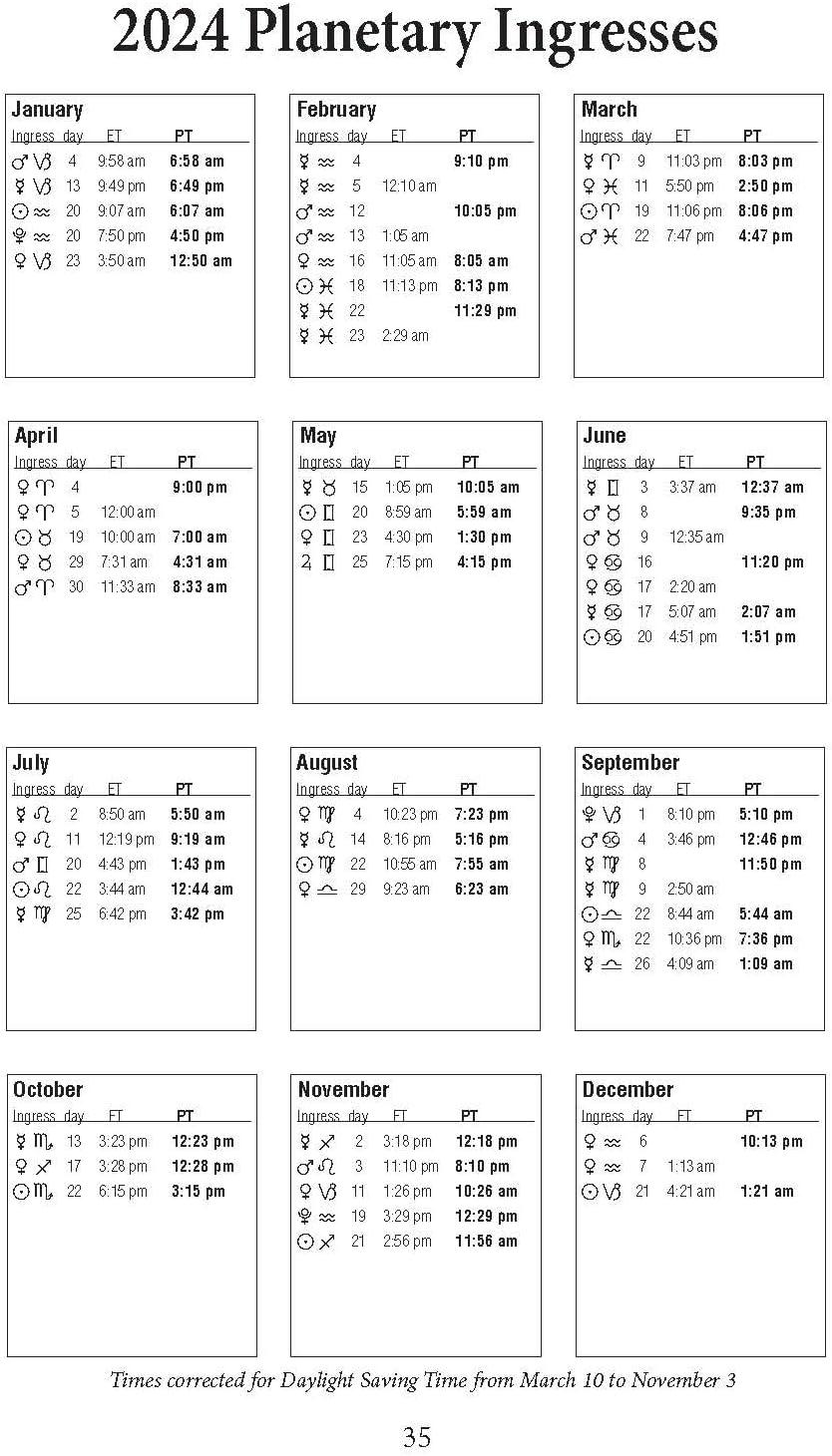 Llewellyn's 2024 Calendars, Almanacs & Datebooks: Llewellyn's 2024 Daily Planetary Guide: Complete Astrology At-A-Glance (Other)