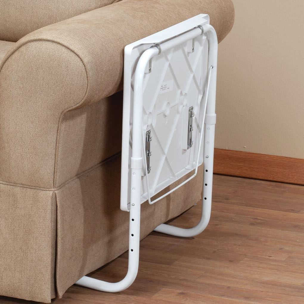 Fox Valley Traders White Adjustable Tray Table EasyComforts, One Size Fits