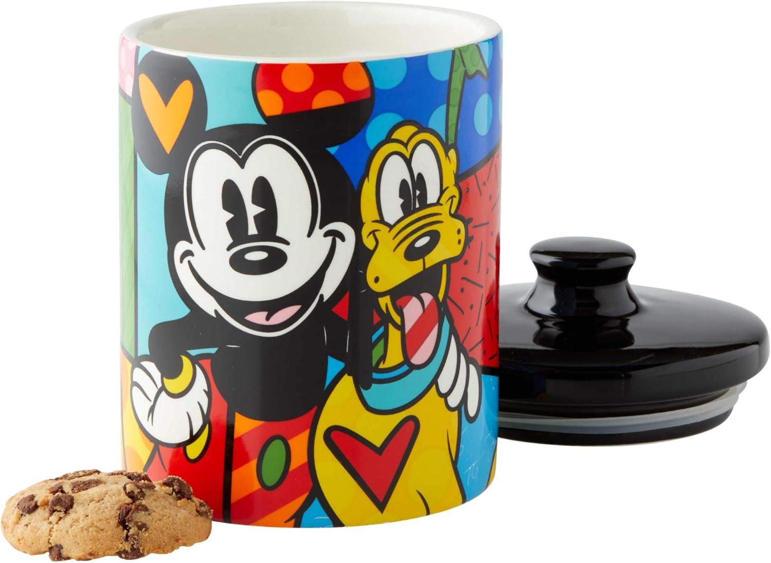 Disney by Britto MickeyMouse & Pluto Canister 6in H