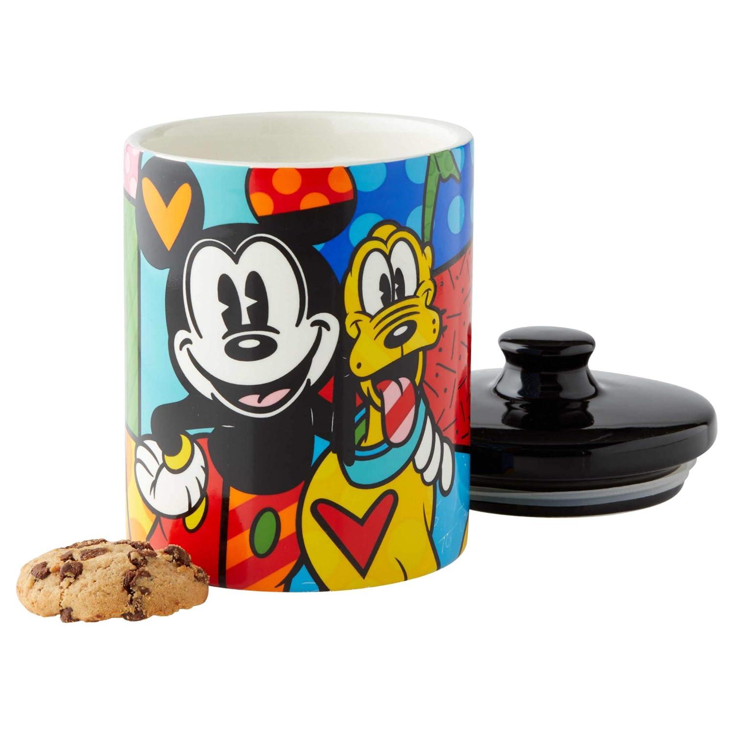 Disney by Britto MickeyMouse & Pluto Canister 6in H