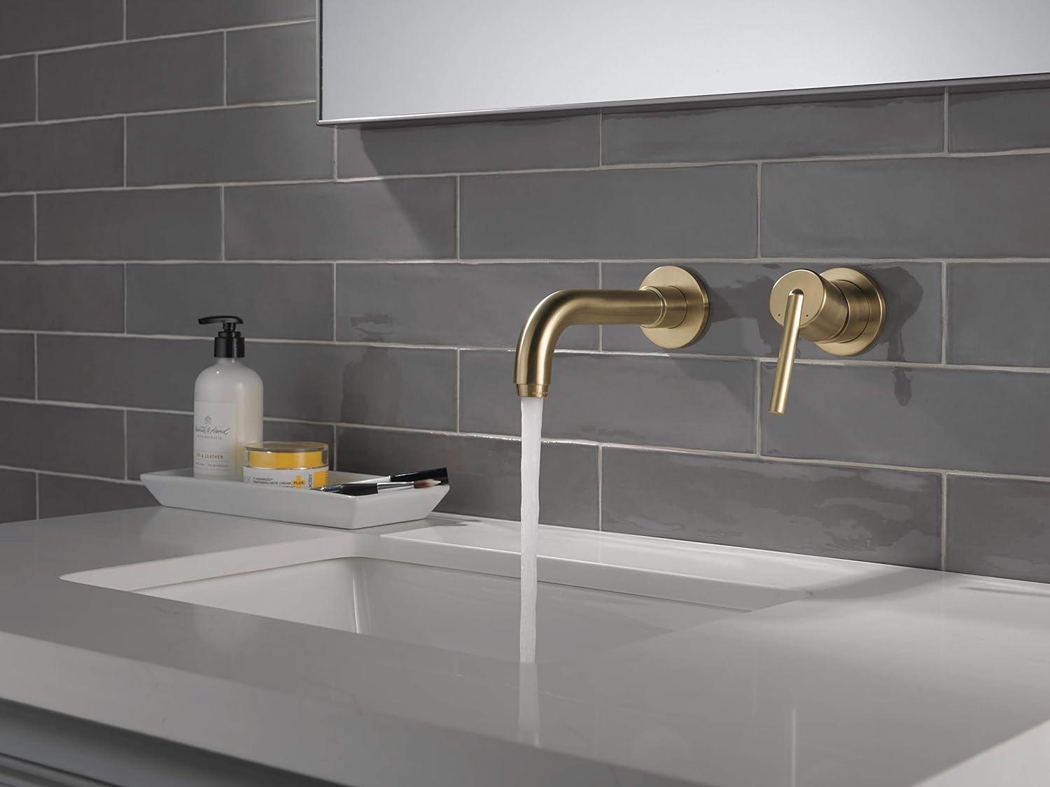 Trinsic Contemporary Bronze Wall-Mounted Bathroom Faucet