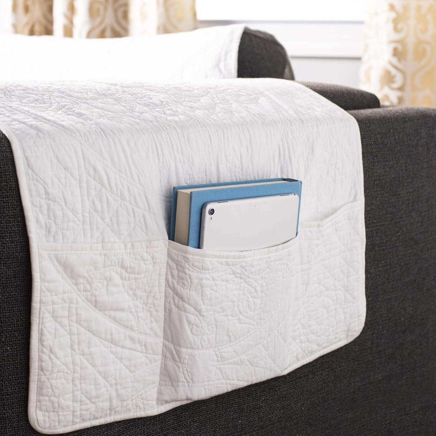 Sure Fit Heirloom Quilt Furniture Cover Cotton Box Cushion Sofa Slipcover