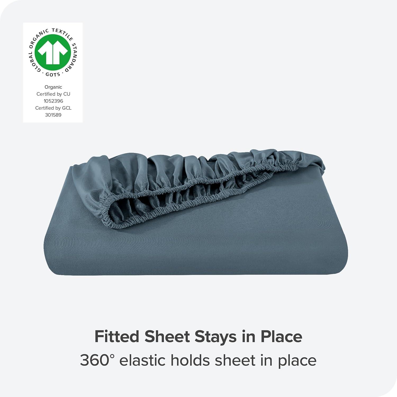 Bare Home Organic Sateen Fitted Sheet