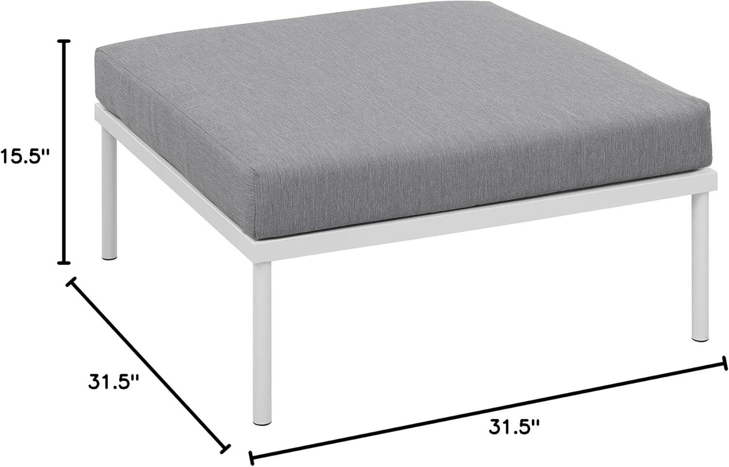 Modway Harmony Outdoor Patio Aluminum Ottoman