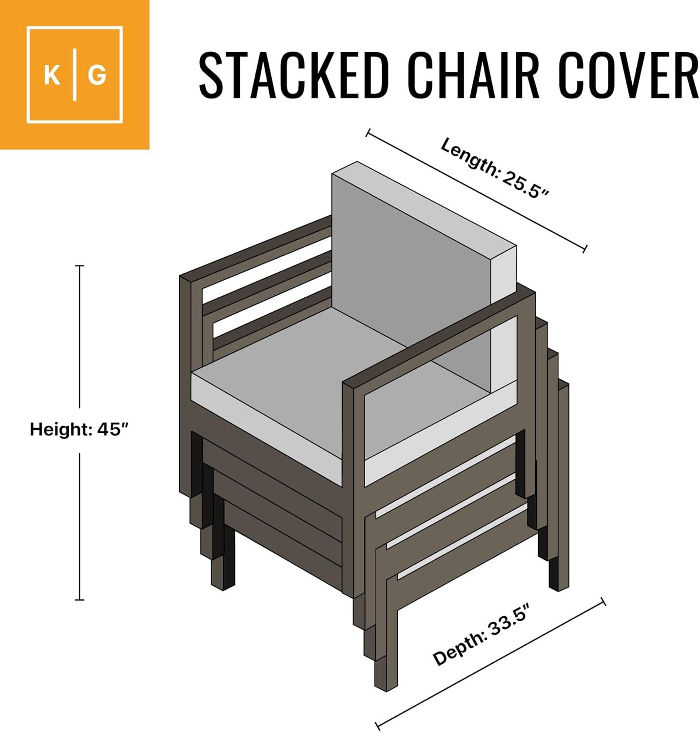 KHOMO Gear - Titan Series - Stackable Chair Cover - Heavy Duty Premium Outdoor Furniture Protector