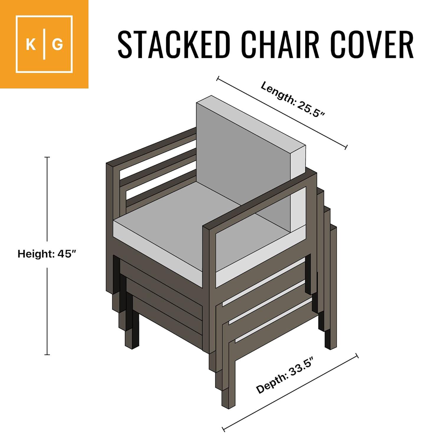 KHOMO Gear - Titan Series - Stackable Chair Cover - Heavy Duty Premium Outdoor Furniture Protector