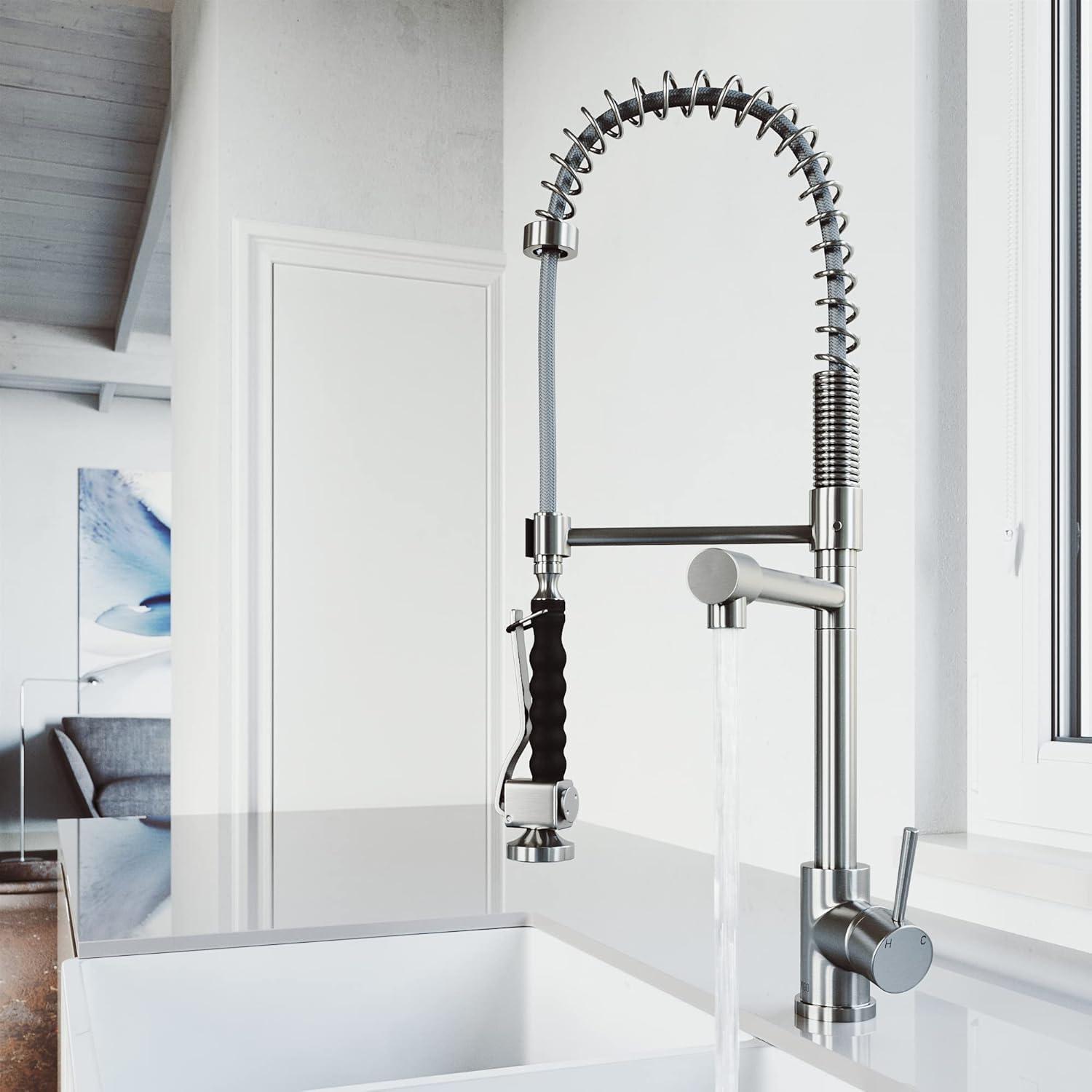 Zurich 27" H 1-handle Pull-Down Kitchen Faucet