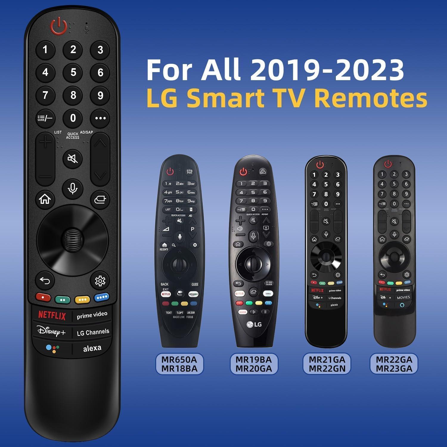 Black Voice Remote Control for LG Smart TV with Pointer and Voice Function