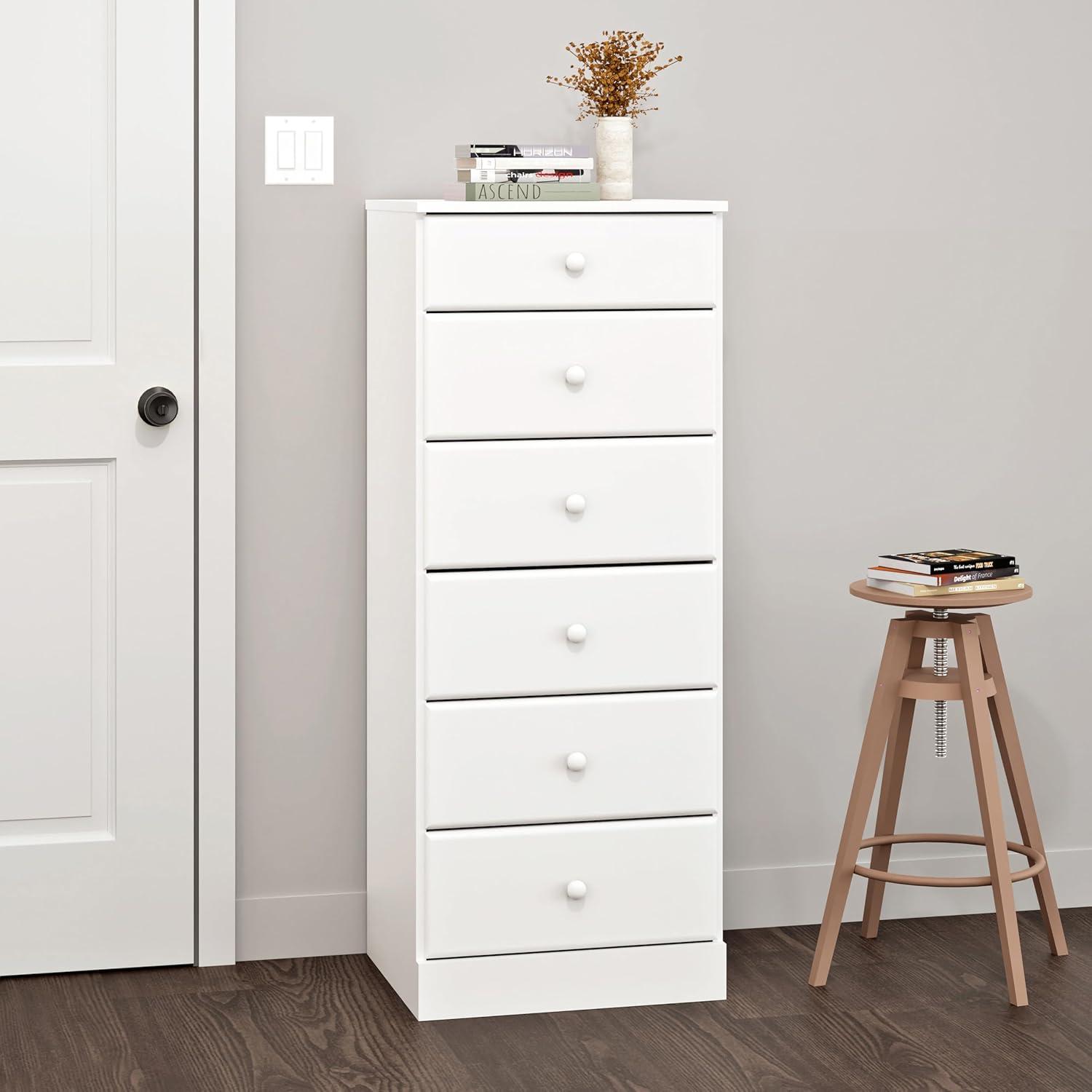 6 Drawers Astrid Vertical Dresser - Prepac