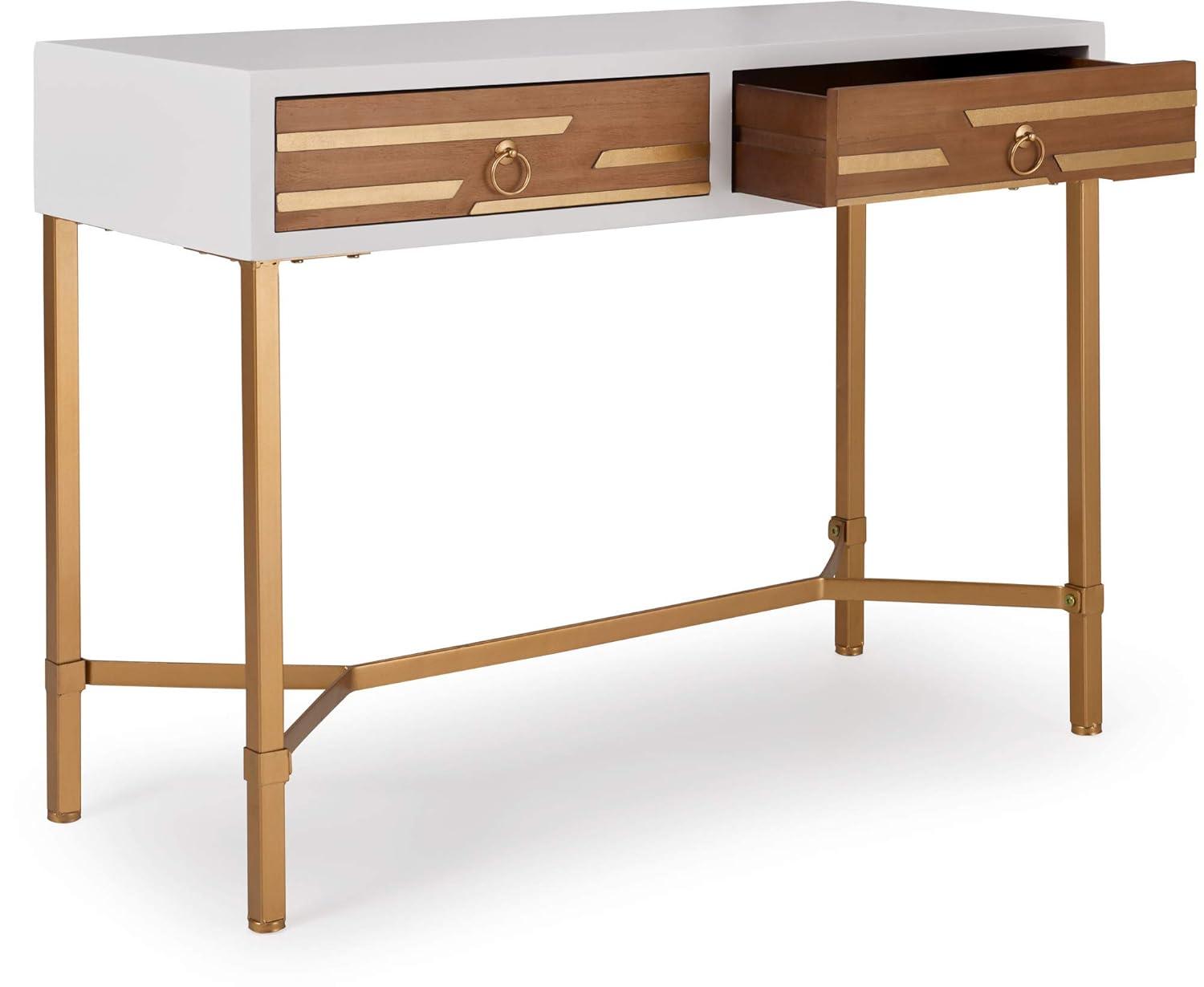 Adore Decor Jupiter Midecentury Console Table with 2-Drawers