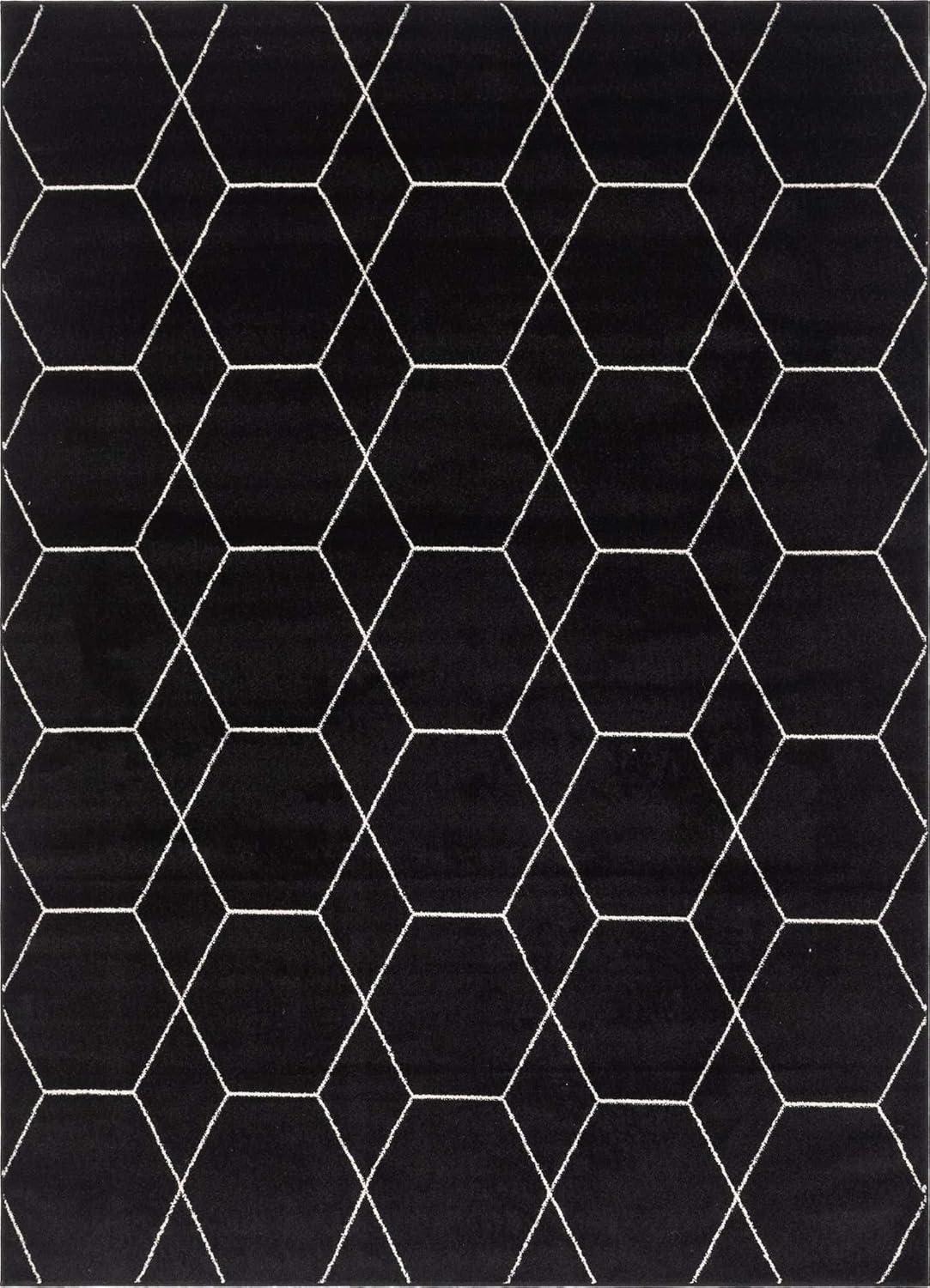 Unique Loom Trellis Frieze Geometric Trellis Indoor Woven Area Rug