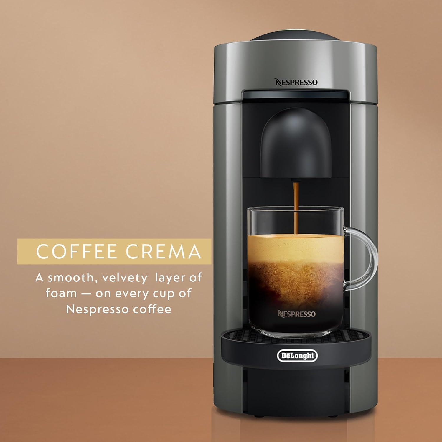 Nespresso ® by De'Longhi ® Grey VertuoPlus Coffee and Espresso Machine