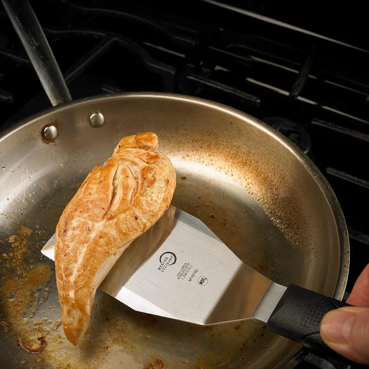 Mercer Cutlery Turner,11 3/8 in L,High Carbon Steel M18740
