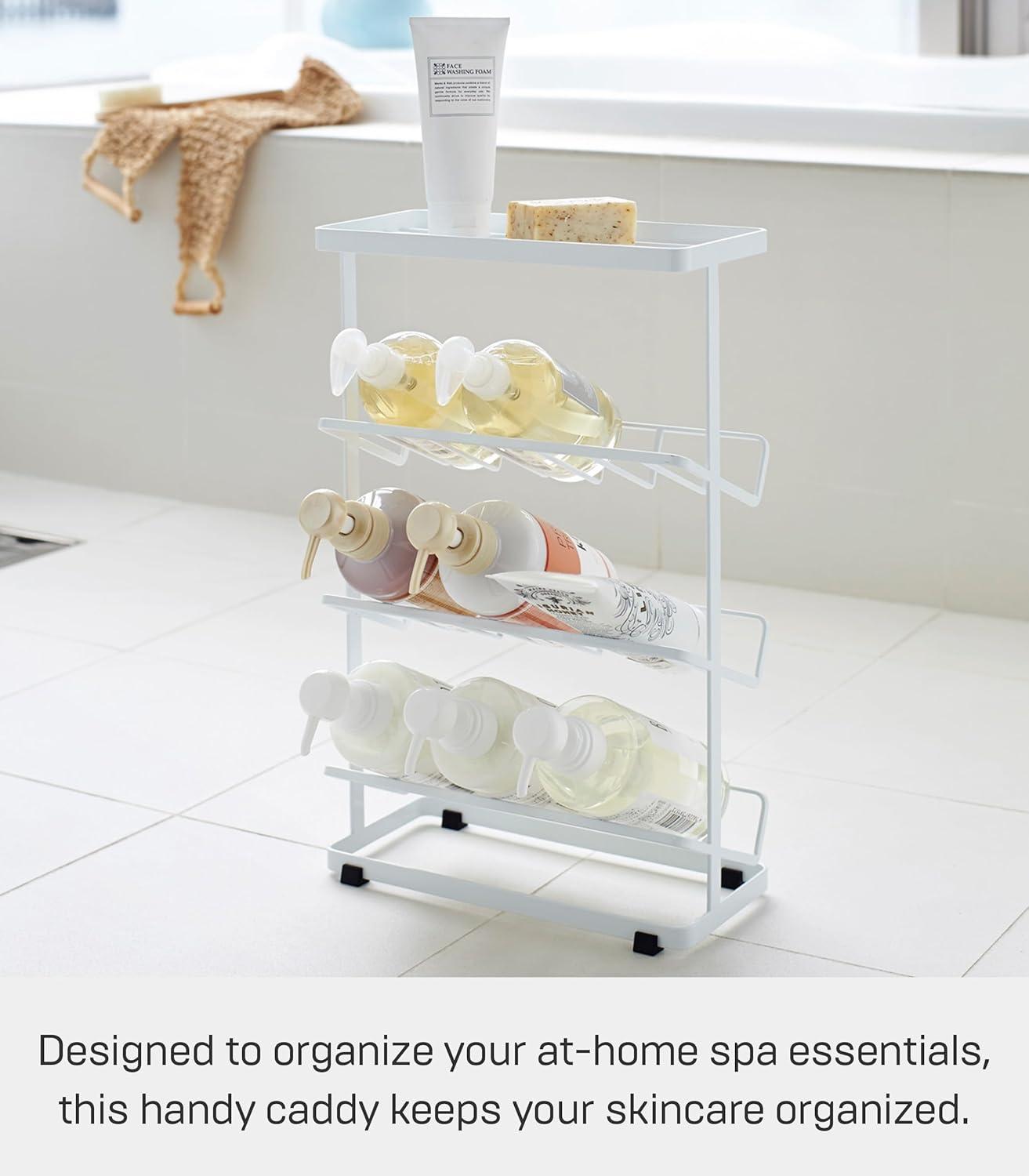 Yamazaki Home Tower Yamazaki Home Free Standing Shower Caddy - Bathroom Organizer Storage Holder, Steel