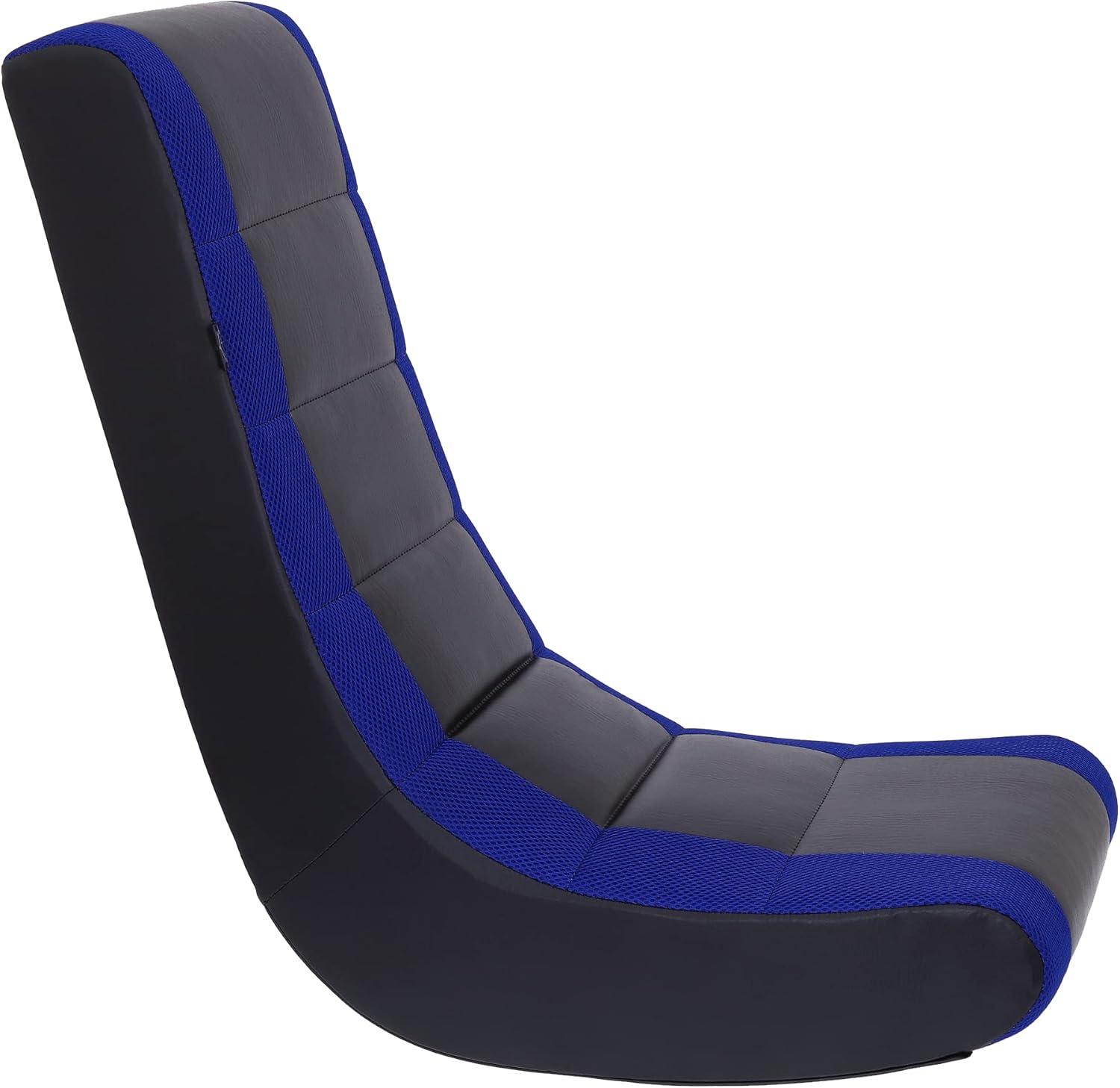 Video Rocker Gaming Chair Black/Blue - The Crew Furniture