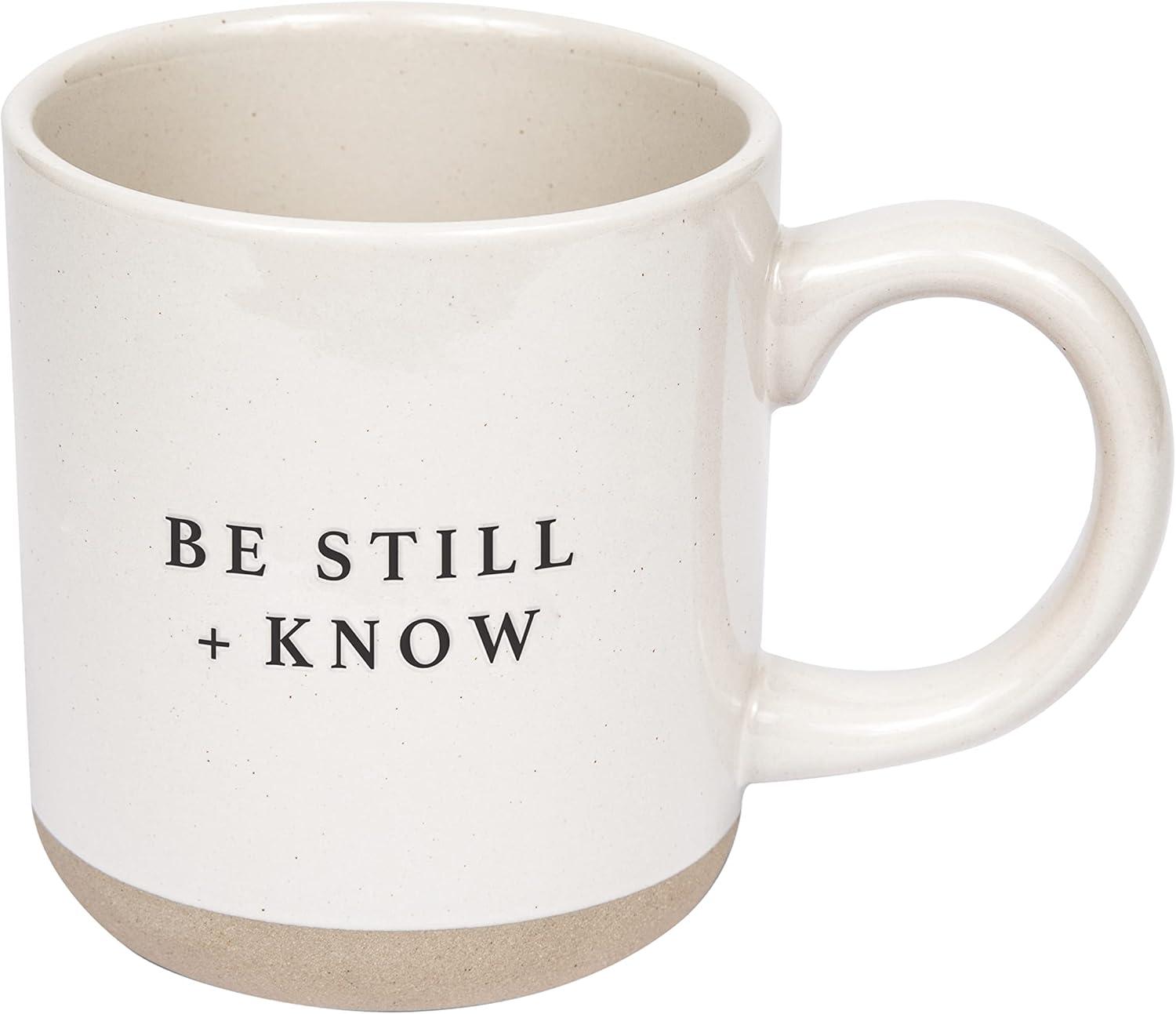 Sweet Water Decor Be Still and Know Stoneware Coffee Mug - 14oz