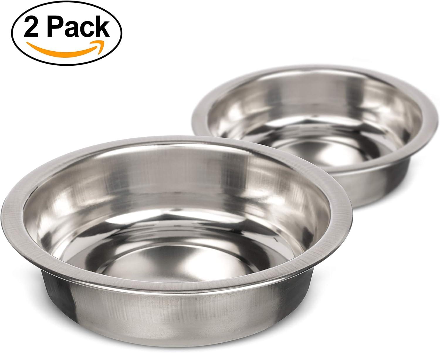 Small Stainless Steel Pet Bowl for Food and Water