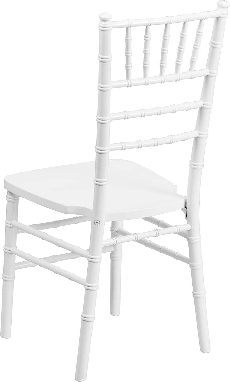 Flash Furniture HERCULES Series White Wood Chiavari Chair