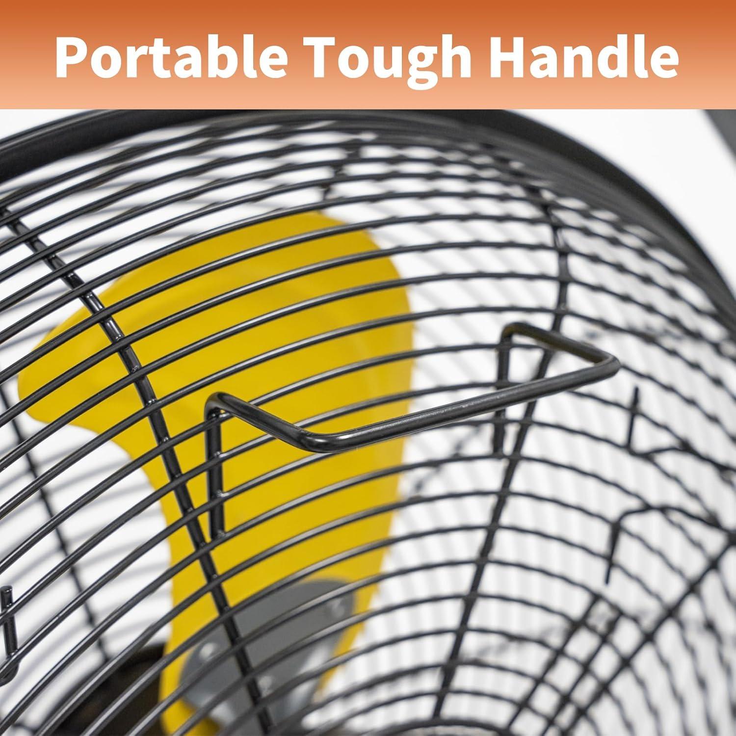 1.78 in. 4-Speeds Personal Fan in White, 10000mAh Portable Neck Fan, Rechargeable, 360° All Around Cooling