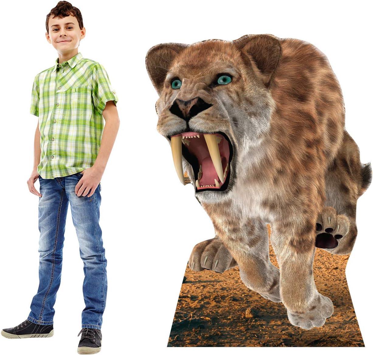 45 x 33 in. Saber Tooth Tiger Cardboard Cutout