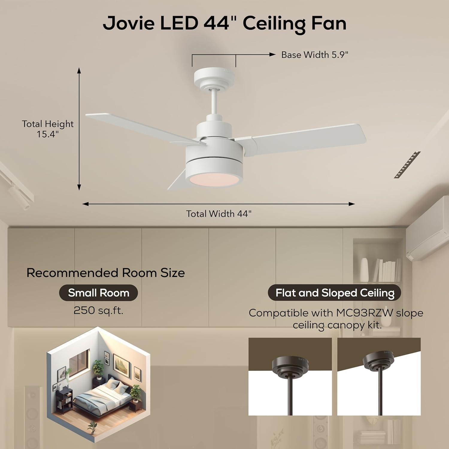 Ebie 44'' Ceiling Fan with LED Lights