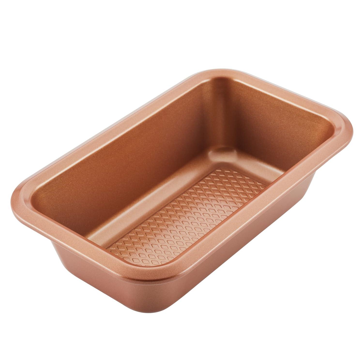 Ayesha Curry Ayesha Curry Bakeware Nonstick Cookie Pan, Loaf Pan, And Cake Pan Set, 7-Piece, Copper