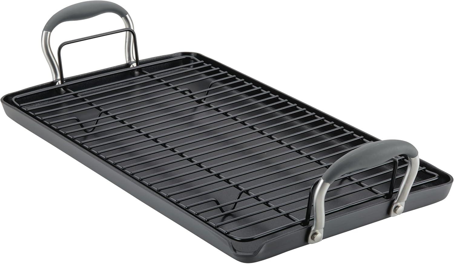 Anolon Advanced Home 10&#34;x18&#34; Double Burner Griddle Moonstone