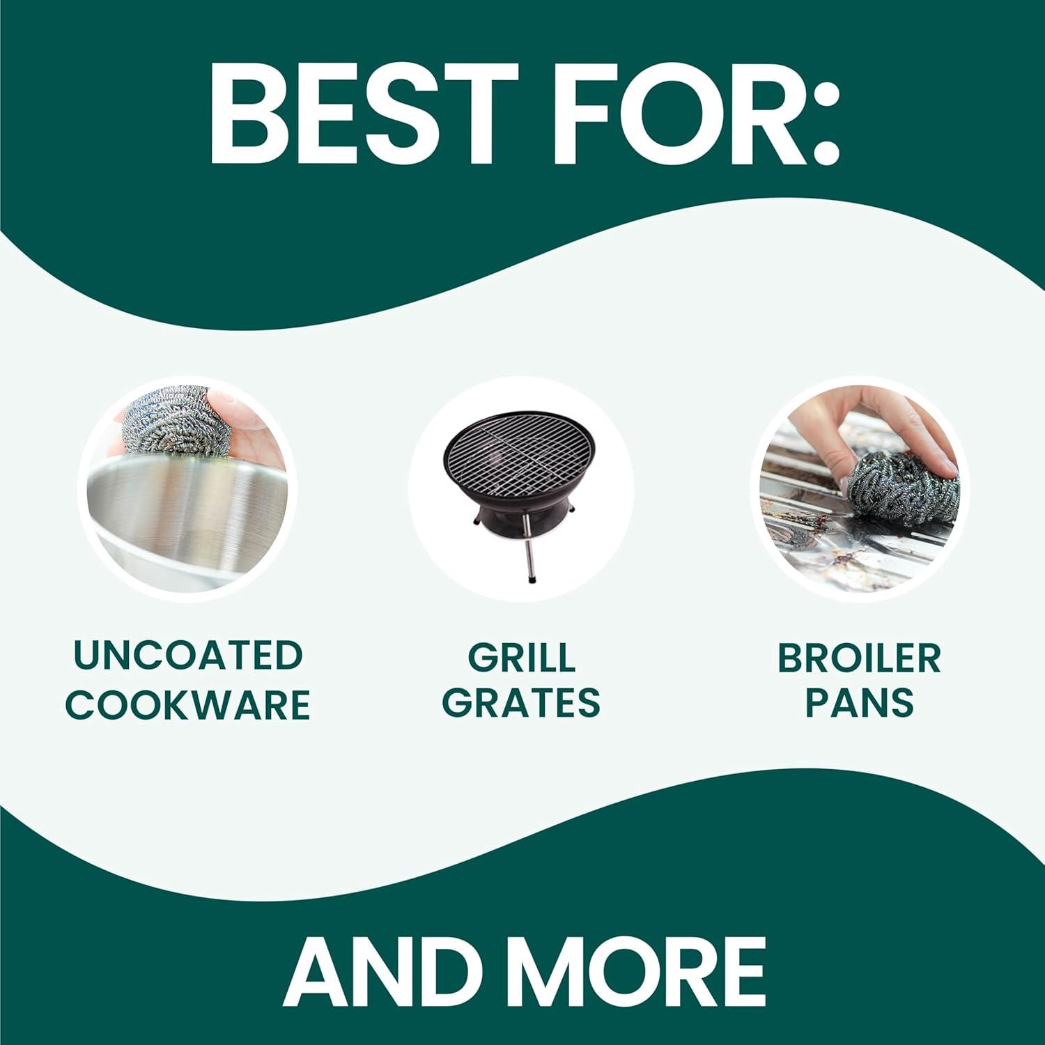 Scotch-Brite Stainless Steel Scrubbing Pads - 3ct