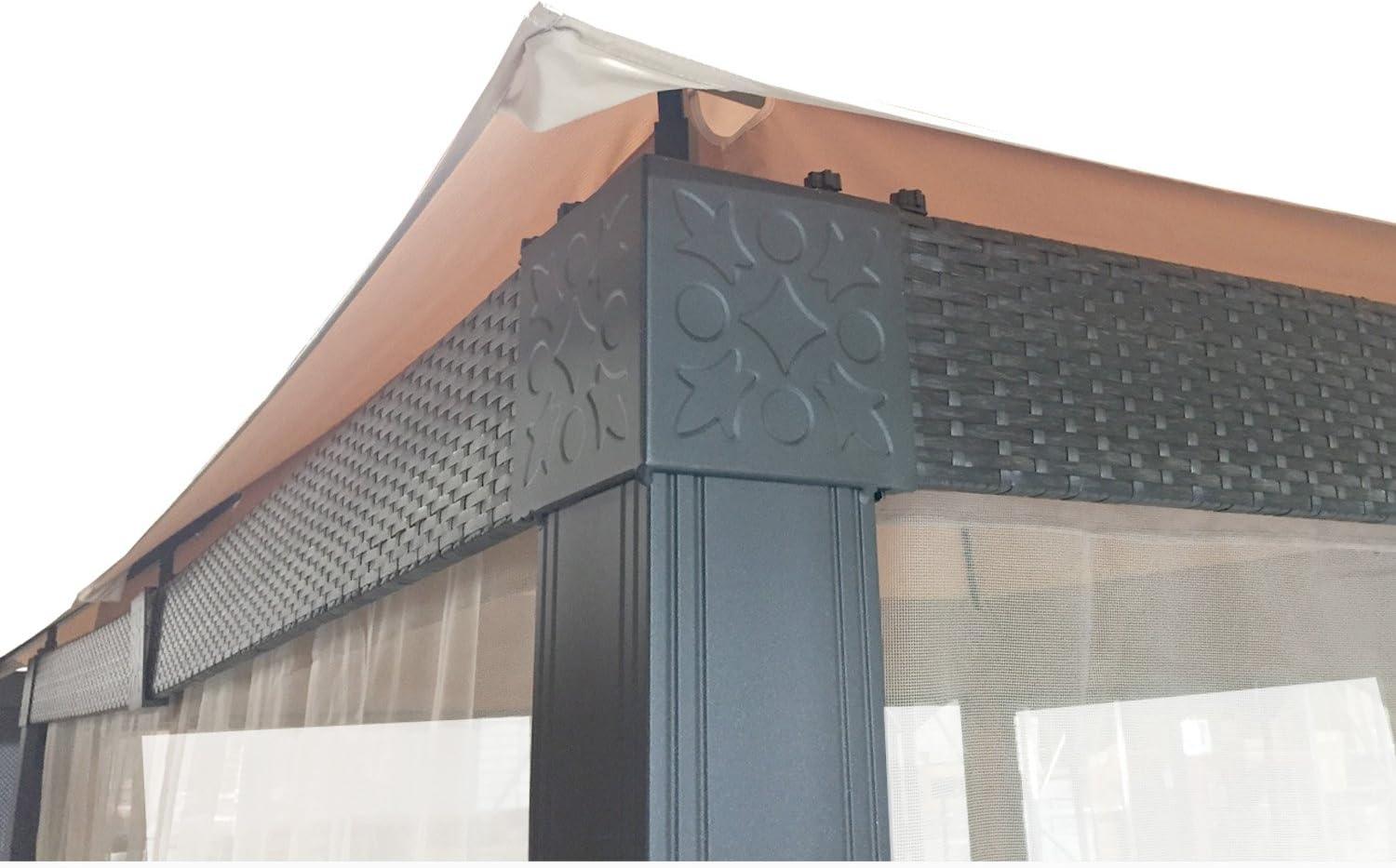 Garden Winds Garden Winds Beige Fabric Replacement Canopy for Gazebo